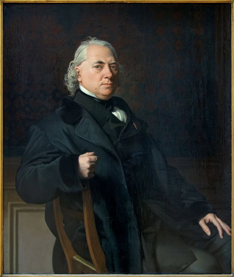 Ritratto di Louis Désiré Blanquart - Evrard nel museo, Palais des Beaux, Arts de Lille